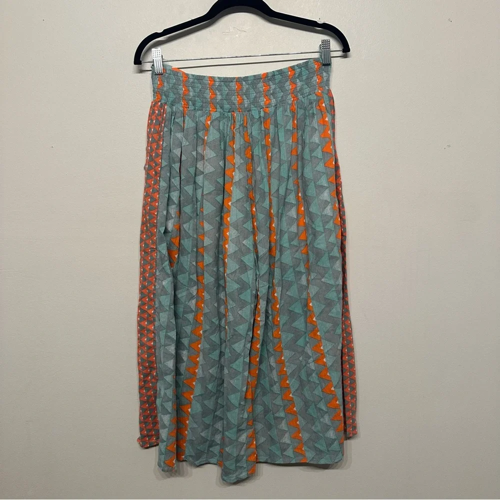 Feather Bone Anthropologie Demetria Wide Leg Cropped Pants - Picture 5 of 9